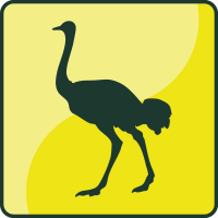 Strauss, Antilope, Känguru