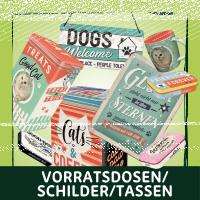 Vorratsdosen / Schilder / Tassen