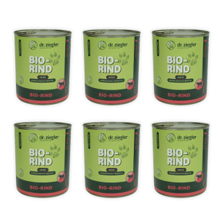 Dr. Zieglers Bio - Rind 800 g 6er Tray