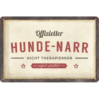 Metal Sign "Official Dog Jester" 20 x 30 cm