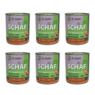 Dr. Zieglers Schaf Reinfleisch 800g 6er Tray