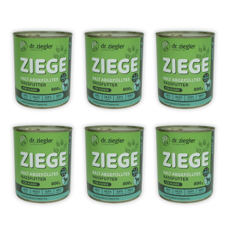 Dr. Zieglers Ziege Menü 800g 6er Tray