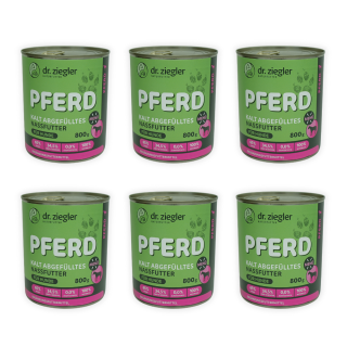 Dr. Zieglers Pferd Menü 800g 6er Tray