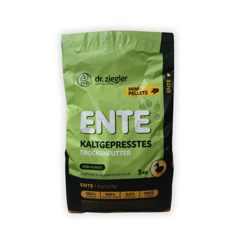 Dr. Zieglers Ente & Kartoffel Mini-Pellets  5 kg Premium-Hundefutter