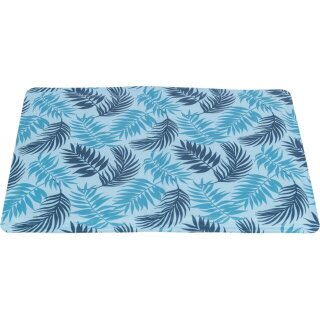 Trixie Cooling Mat with Palm Leaves, Size L, 65 x 50 cm, Light Blue